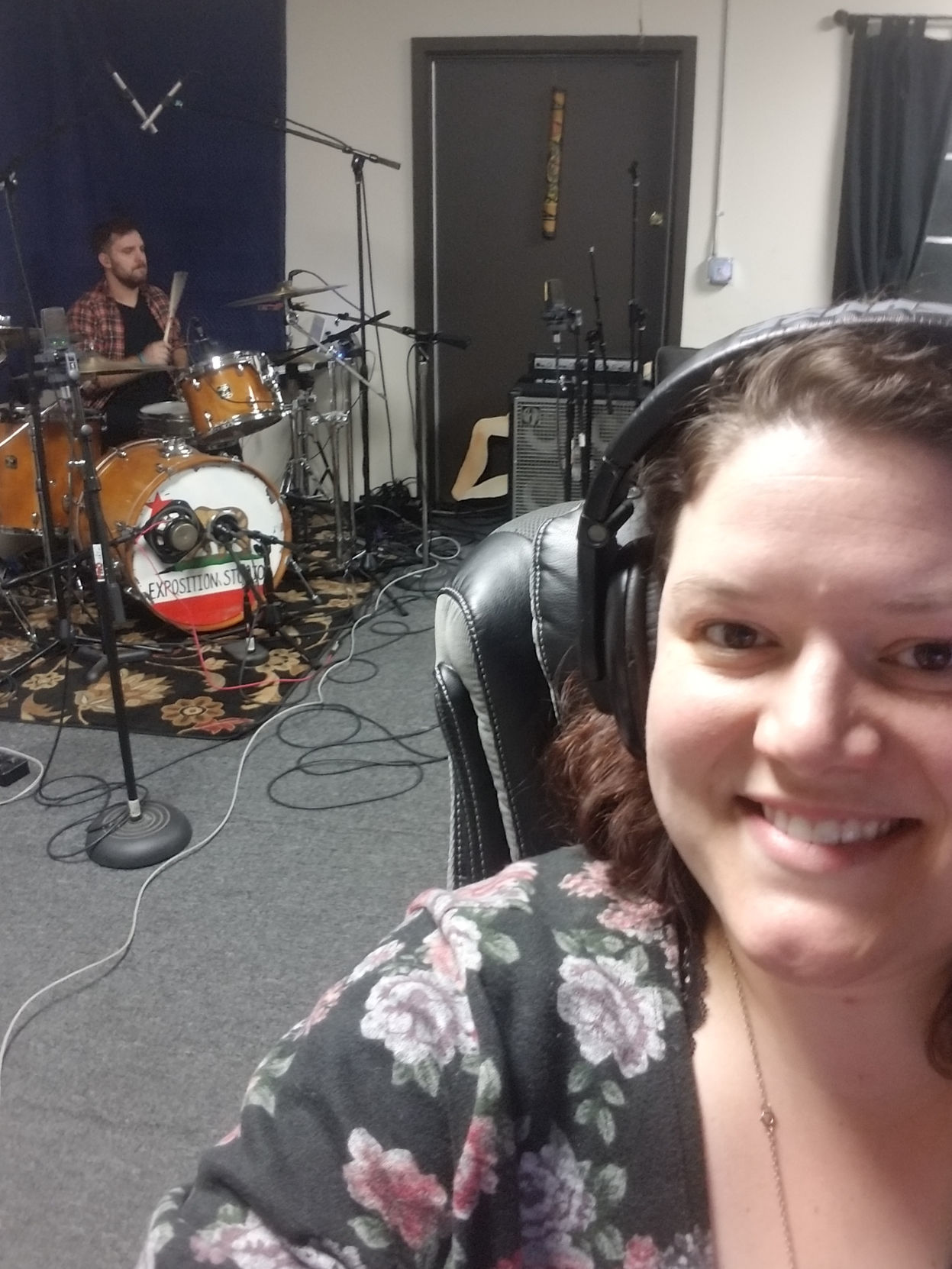 Jessica Lechner in the studio